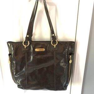 Authentic Brown Coach Leather Bag